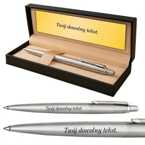 Długopis Parker Jotter niebieski z grawerem w etui - personalizowany prezent