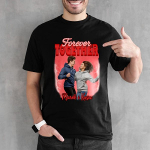 Koszulka męska walentynkowa z personalizowanym zdjęciem i imieniem, czarna, rozmiar M