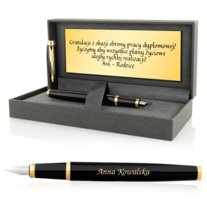 Pióro Parker IM Czarny GT z grawerem w etui – elegancki prezent z personalizacją