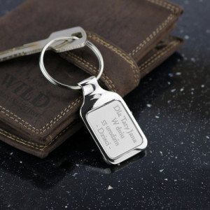 Personalizowany brelok z grawerem dla taty na urodziny - Klucze Taty ze stali chirurgicznej