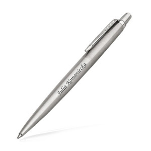 Parker Jotter stalowy z grawerem - elegancki długopis na prezent