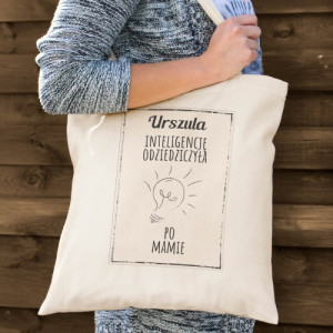 Torba bawełniana z nadrukiem dla córki – prezent od mamy