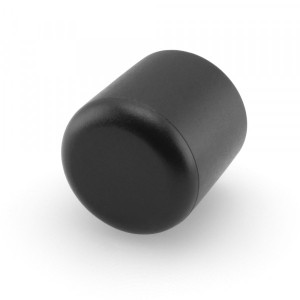 Runde Kappen schwarz 19 mm