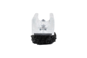 Chairfixx Klemmgleiter transparent 12 mm mit Zapfen