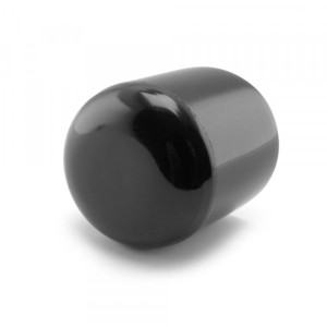 Runde Kappen schwarz 18 mm