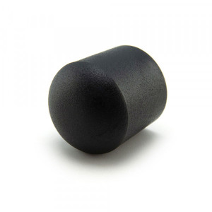 Runde Kappen schwarz 12 mm