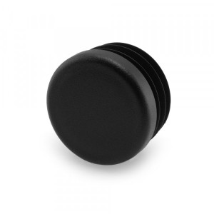 Runde Stopfen schwarz 34 mm