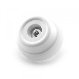 Schraubstopper 28 mm weiß