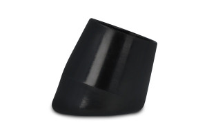 Kappen für Rundrohr schräg 18 mm schwarz