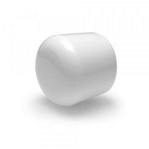 Fusskappen rund 38 mm weiss