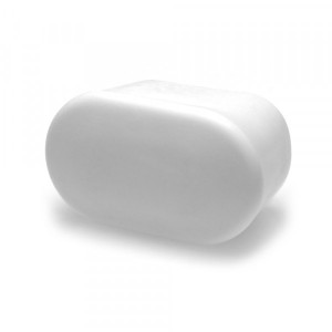Fusskappen oval 40 x 20 mm weiss