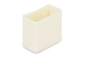 Stuhlbeinkappen weiss 40 x 20 mm