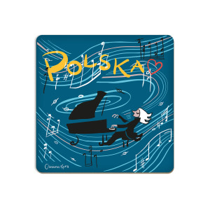 Podkładka pod kubek Polska Pianista, koncert, Chopin