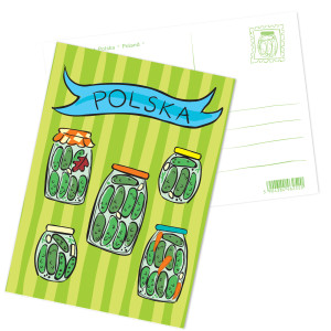 Pocztówka Polska Ogórki