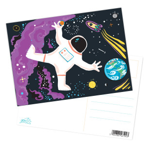 Pocztówka Astronauta