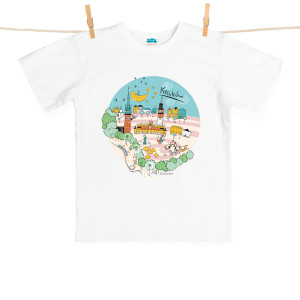 Tshirt Dziecięcy Kraków Panorama biały 12-14 lat