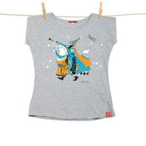 Tshirt Damski Kraków Lajkonik szary XXL