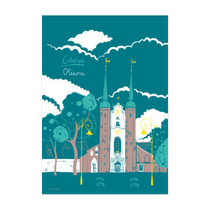 Plakat A4 Gdańsk Katedra Oliwska