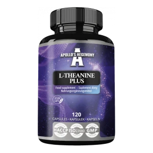 Apollo's Hegemony L-Theanine Plus – L-Teanin 200 Mg + Myo-Inositol 100 Mg – 120 Vegkapsler