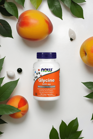 NOW Glysin 1000 Mg – 100 Vegkapsler