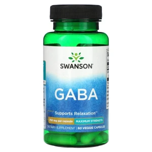 SWANSON Gaba Max Strength 750mg 60 Kapsler