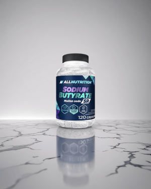 ALLNUTRITION Sodium Butyrate Sr 300 Mg – Trinnvis Frigjøring – 120 Vegkapsler