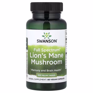SWANSON Lion'S Mane Full Spectrum 500 Mg – 60 Vegkapsler