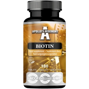 Apollo's Hegemony Biotin 10mg (10.000 Mcg) 180 Tabletter