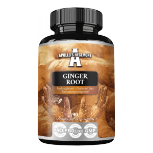 Apollo's Hegemony Ingefærekstrakt 500 Mg 5% Gingeroler Vegkapsler – 90 Stk