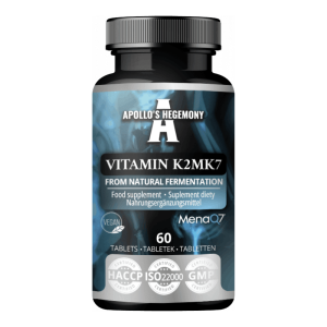Apollo's Hegemony Vitamin K2 Mk-7 200 Μg Menaq7® Natto – 60 Tabletter