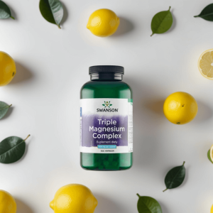 SWANSON Magnesium 400 Mg Trippel Kompleks – 300 Vegkapsler