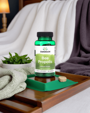 SWANSON Bee Propolis 550 Mg Flavonoider – 60 Kapsler