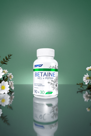 SFD Betaine Hcl 650 Mg + Pepsin 150mg – 120 Tabletter