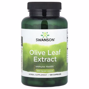 SWANSON Olivenblad-Ekstrakt 500 Mg Standardisert – 120 Vegansk Kapsler