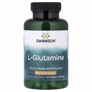 SWANSON L-Glutamin 500 Mg Aminosyre – 100 Vegkapsler