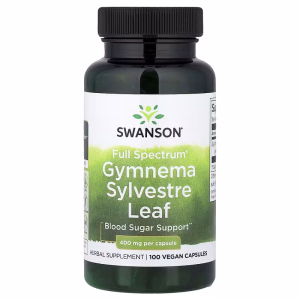 SWANSON Gymnema Sylvestre 400 Mg Fullspekter – 100 Vegkapsler