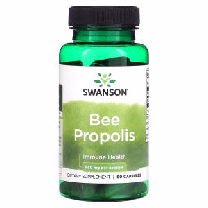 SWANSON Bee Propolis 550 Mg Flavonoider – 60 Kapsler
