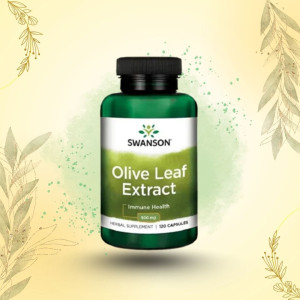 SWANSON Olivenblad-Ekstrakt 500 Mg Standardisert – 120 Vegansk Kapsler