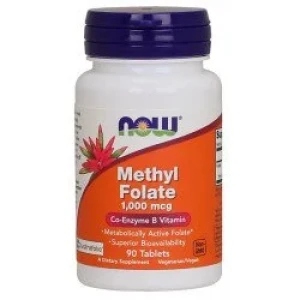 NOW Methyl Folate 1000 Mcg – 90 Tabletter – Aktiv Folat
