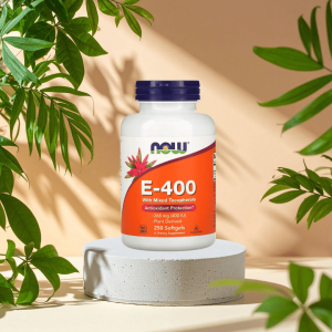 NOW Vitamin E 400 Iu D-Alfa-Tokoferol Kapsler – 250 Stk