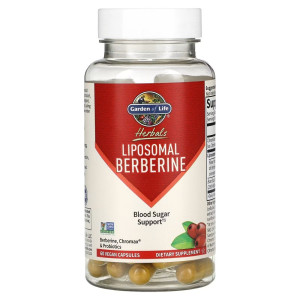 Garden of Life Liposomal Berberin Med Krom Og Probiotika – 60 Vegkapsler