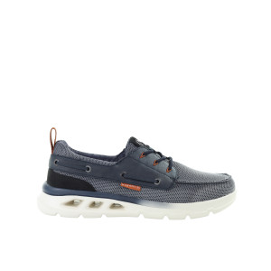 Męskie ciemnoniebieskie sneakersy slip on Bugatti 321AW5026900-4100