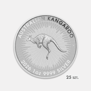 Zestaw: 25x srebrna moneta Australijski Kangur 1 uncja