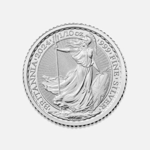Srebrna moneta Britannia 1/10 uncji