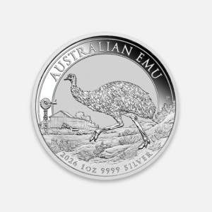 Srebrna moneta Emu 1 uncja