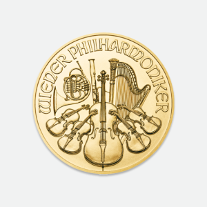 Złota moneta Wiedeński Filharmonik 1 uncja