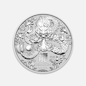 Srebrna moneta Lunar III: Rok Smoka 2024 1 uncja