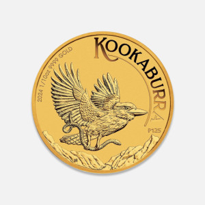 Złota moneta Kookaburra 1/10 uncji