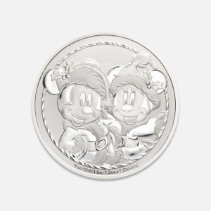 Srebrna moneta Mickey & Minnie Xmas 2024 1 uncja