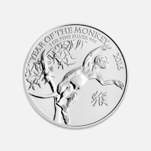 Srebrna moneta Lunar II: Rok Małpy 2016 1 uncja